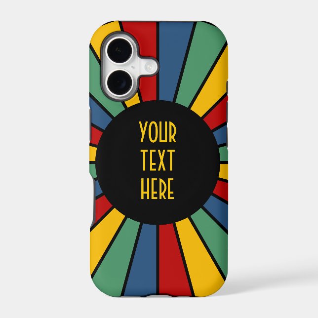 RAYS BUTTON I + your Photo, Text, Monogram Iphone Case (Back)