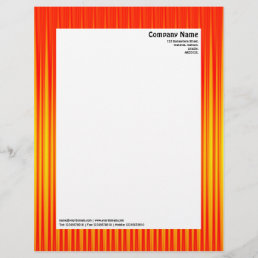 Rays II - Red and Yellow Letterhead
