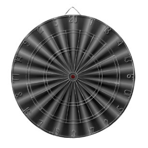 Rays in Black and White Dartboard With Darts