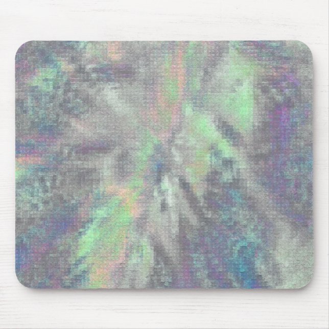 Rays of Color, digital abstract Mouse Pad (Front)