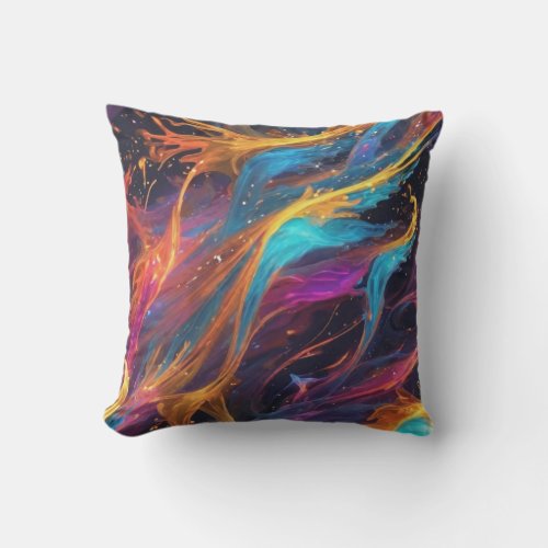 Rays of Color Outdoor Pillow