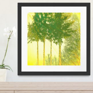 Rays of Hope 3 Trees Print