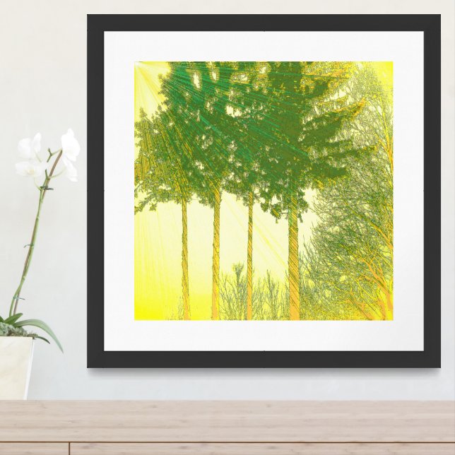 Rays of Hope 3 Trees Print (Entryway)