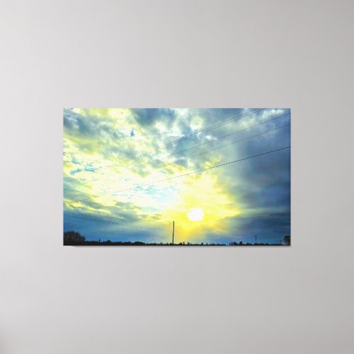 Rays of light canvas print