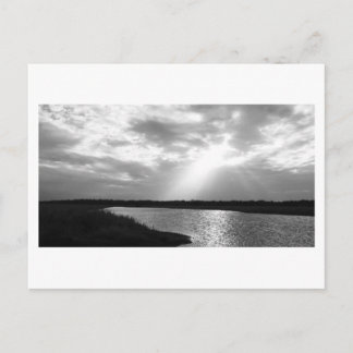 Rays of light postcard
