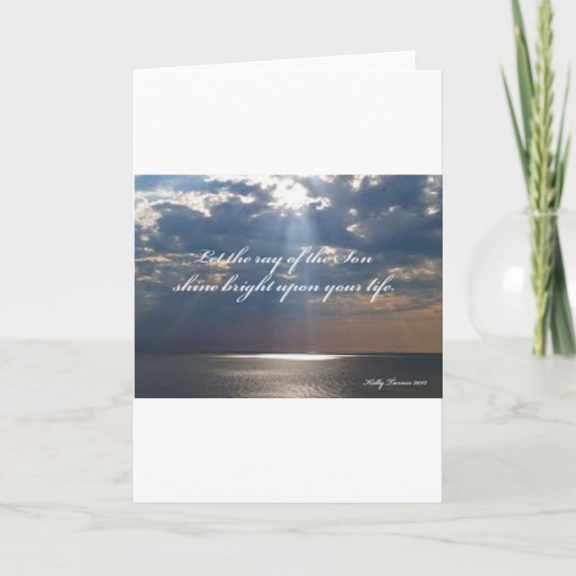 Rays of Son Inspirational Poem Card (Front)