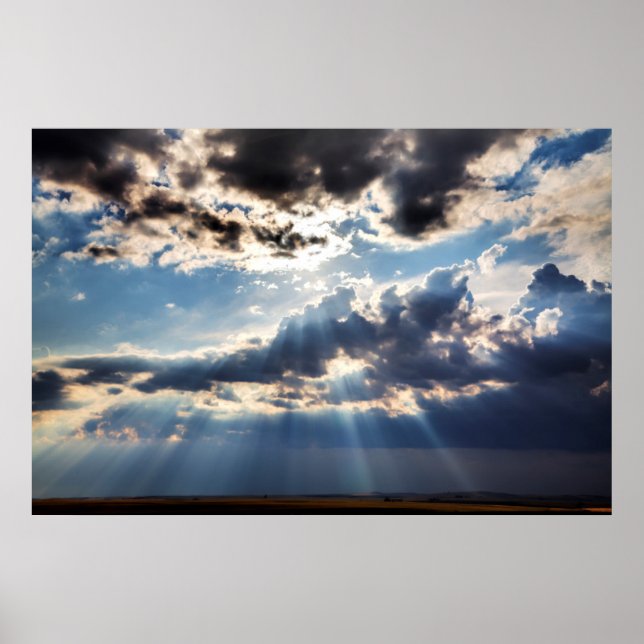 Rays of sunshine from above poster (Front)