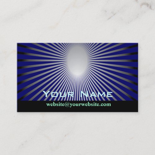 Rays of the sun abstract business card