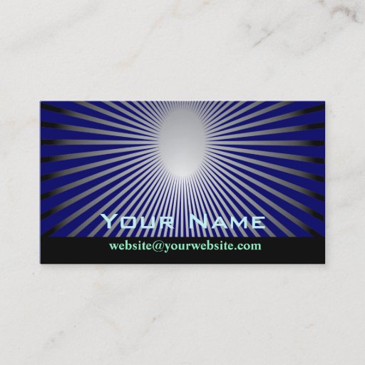 Customizable Rays of the sun abstract business card