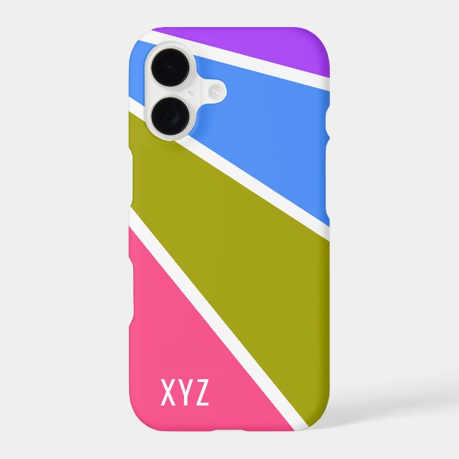 Rays Pattern custom monogram cases (Back)