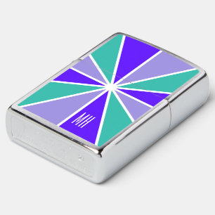 Rays Pattern custom monogram lighter