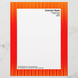 Rays - Red and Yellow Letterhead