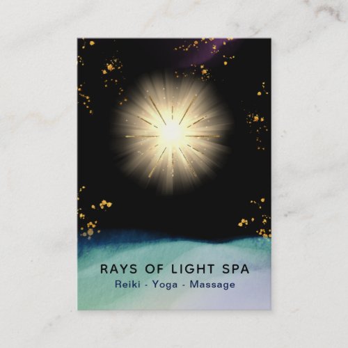  Rays Stars Light Healing Universe Energy Business Card