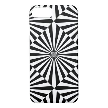 Rays Transparent (a Black & White Design) ~ Iphone 8/7 Case by TheWhippingPost at Zazzle