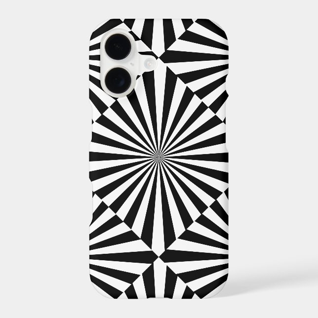 RAYS transparent (a black & white design) ~ Iphone Case (Back)