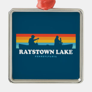 Raystown Lake Pennsylvania Canoe Metal Ornament