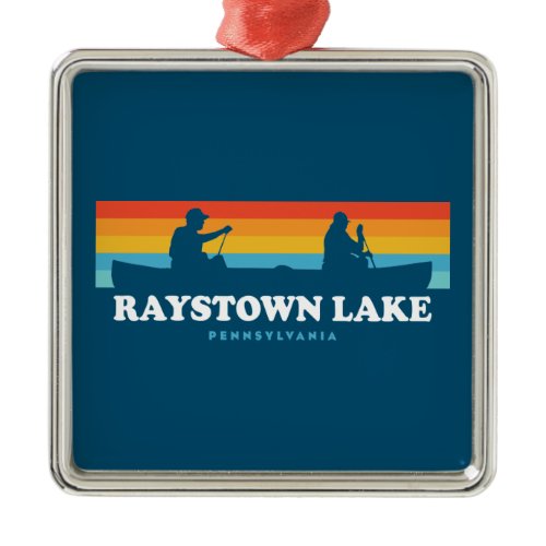 Raystown Lake Pennsylvania Canoe Metal Ornament