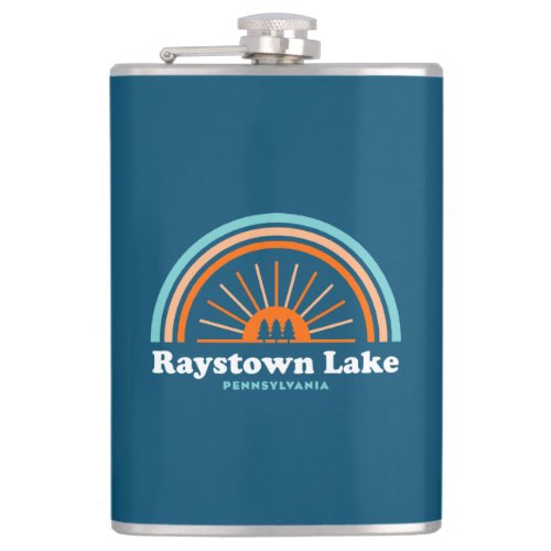 Raystown Lake Pennsylvania Rainbow Flask