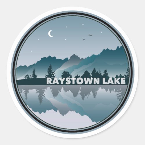 Raystown Lake Pennsylvania Reflection Classic Round Sticker