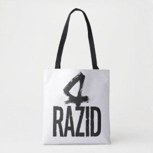 RAZID Minimal Brush Typography Tote Bag – Modern