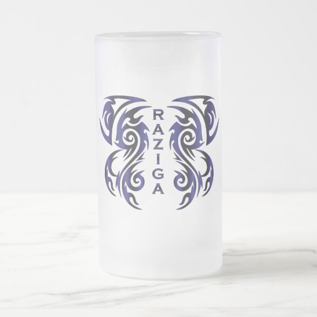 RAZIGA Glass Beer Frosted Glass Beer Mug (Center)