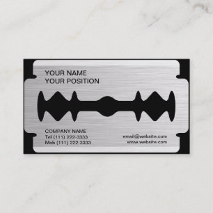 Razor Blade Business Card