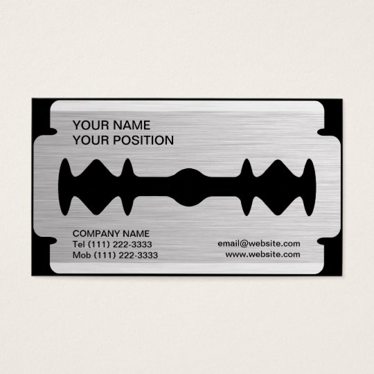 Razor Blade Business Card