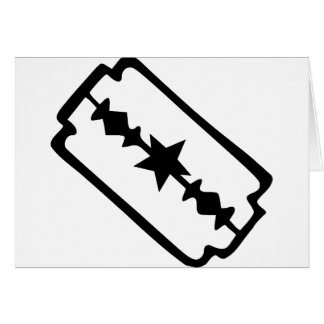 Razor blade cards