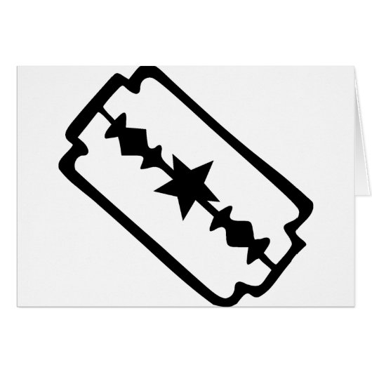 Razor blade cards (Front Horizontal)