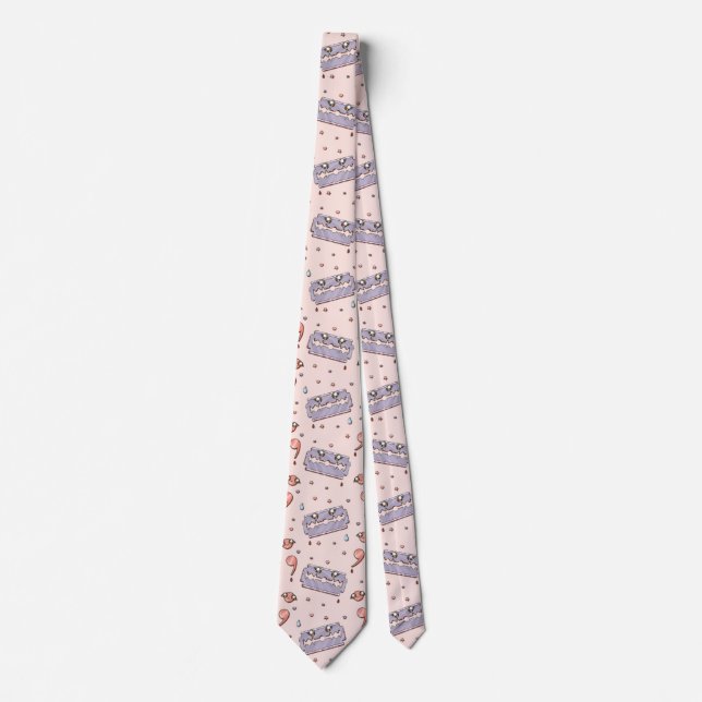 Razor Blade Semicolon Yami Kawaii Neck Tie (Front)