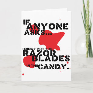Razor Blades Card