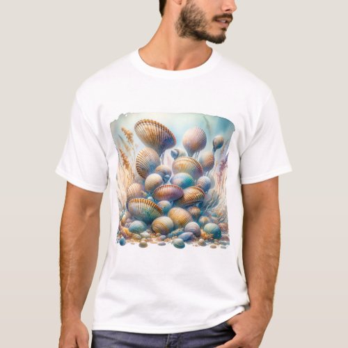 Razor Clams 030624AREF114 _ Watercolor T_Shirt