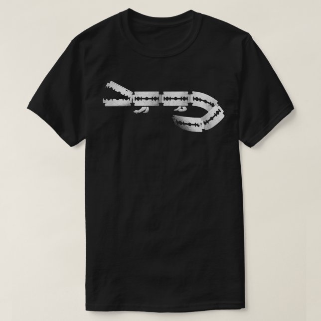 razor crocodile T-Shirt (Design Front)