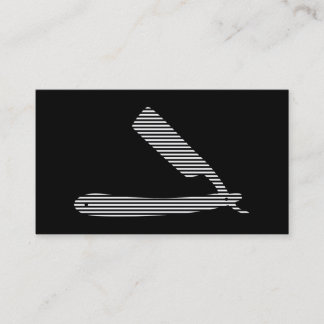 razor stripes business card