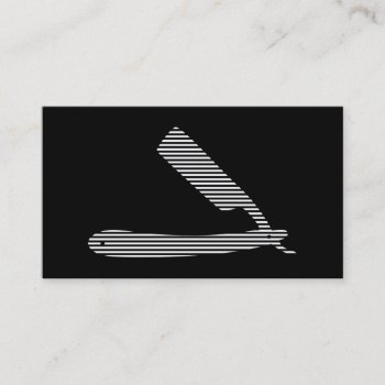 Razor Stripes Business Card by asyrum at Zazzle