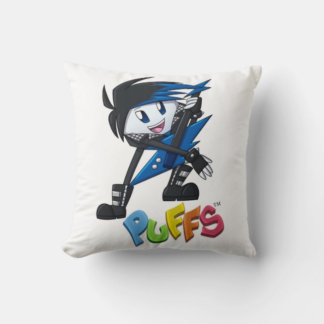 Razor the Rock Star throw pillow (Front)