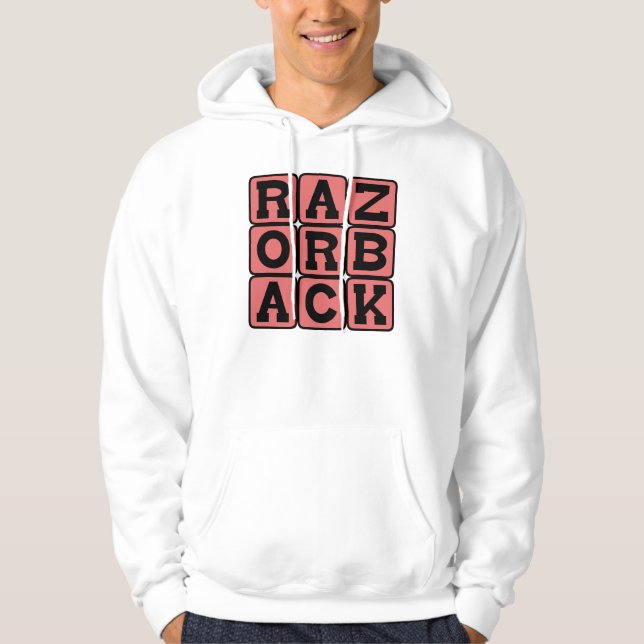 Razorback, Wild Boar Hoodie (Front)