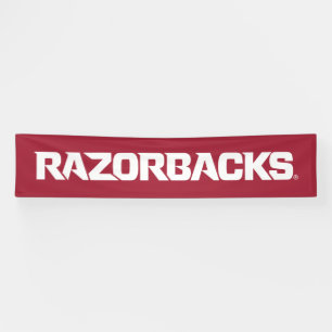 Razorbacks Wordmark Logo Banner