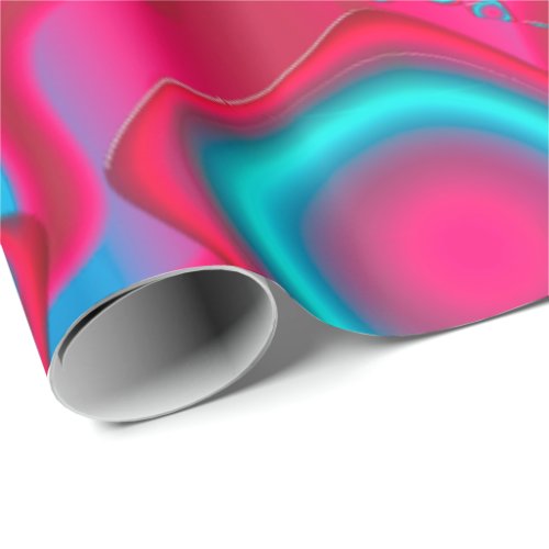 RazzBerries Dichroic Gel Wrapping Paper