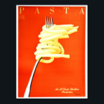 RAZZIA PASTA Al Dente Poster Art Art Deco Style<br><div class="desc">High resolution reproduction,  super sharp prints,  color corrected for vibrant and crisp colors,  and digitally repaired for tears,  blemishes,  missing elements. Pasta Al Dente by Razzia circa 1990s.</div>