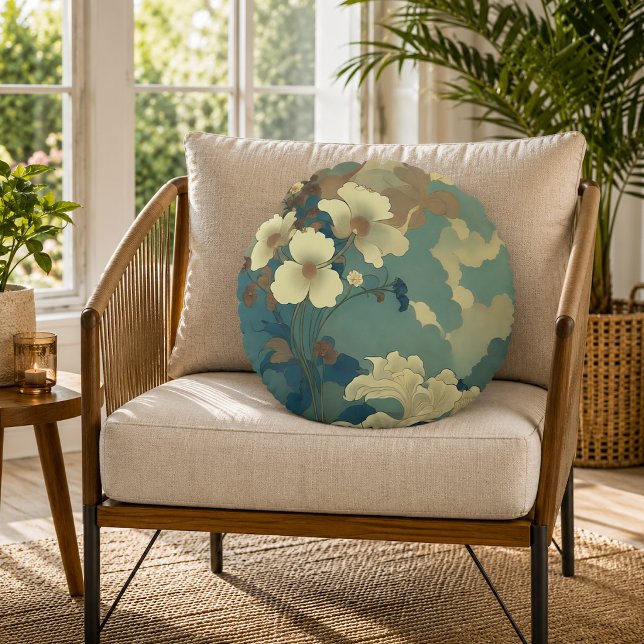 Razzle at Dawn Round Pillow (Razzle at Dawn Round Pillow
)