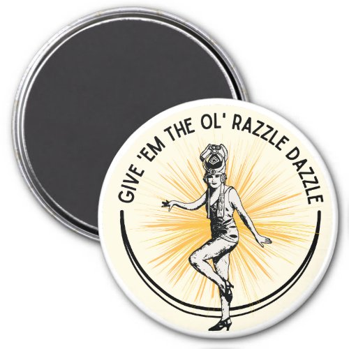 Razzle Dazzle  1920s Flapper Dancer Magnet