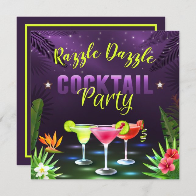 Razzle Dazzle Cocktail Mixer Mojito Party (Front/Back)
