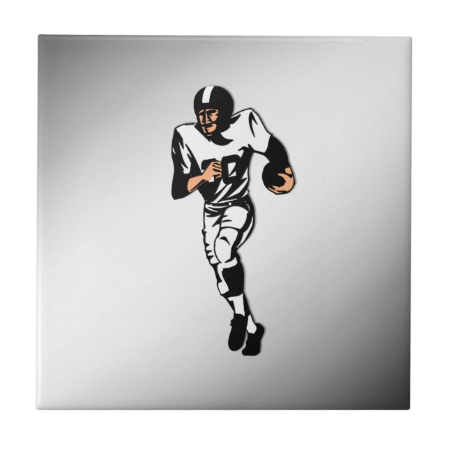 RB Football Player / Sports Design Ceramic Tile (Front)