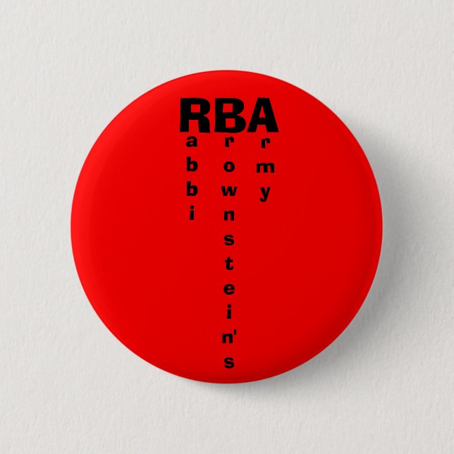RBA, abbi, rownstein's, rmy Pinback Button (Front)