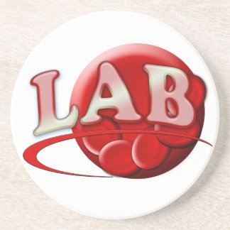 RBC LABORATORY LOGO RED BLOOD CELLS DRINK COASTER