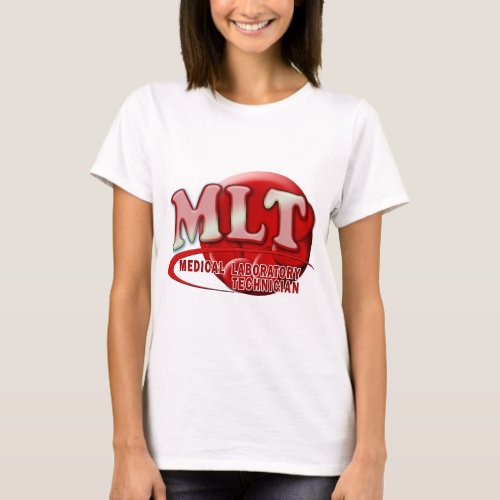 RBC MLT LABORATORY SWOOSH LOGO _ MED LAB TECH T_Shirt