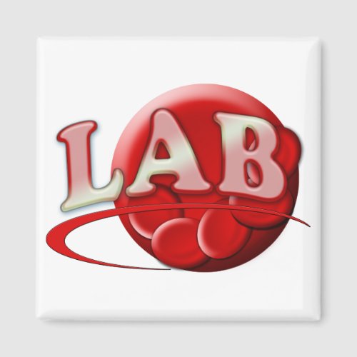 RBC MLT LABORATORY SWOOSH LOGO _ MEDICAL CLINICAL MAGNET