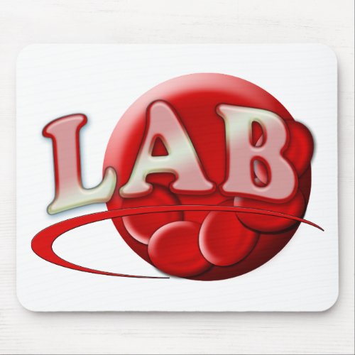 RBC MLT LABORATORY SWOOSH LOGO _ MEDICAL CLINICAL MOUSE PAD