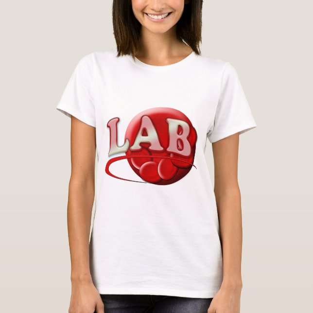 RBC MLT LABORATORY SWOOSH LOGO - MEDICAL CLINICAL T-Shirt (Front)